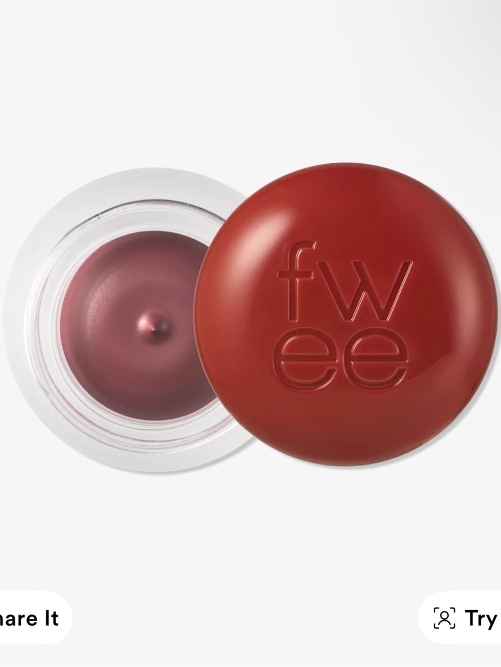 FWEE Lip & Cheek Blurry Pudding Pot in “RSO3 Faded” (dusty rose) NWT